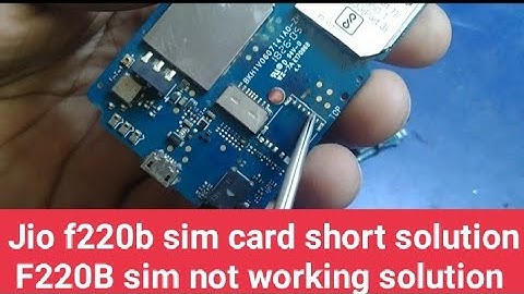 Jio f220b sim card short solution F220B sim not working solution | F220b insert Sim problem solution