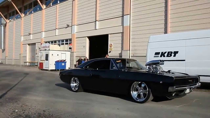 Supercharged Dodge Charger 1968 1500 HP.