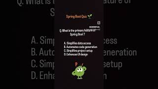 Spring Boot Quiz - Q.1 🌱 comment output below 👇 #subscribeformore #code #springcore #youtubeshorts