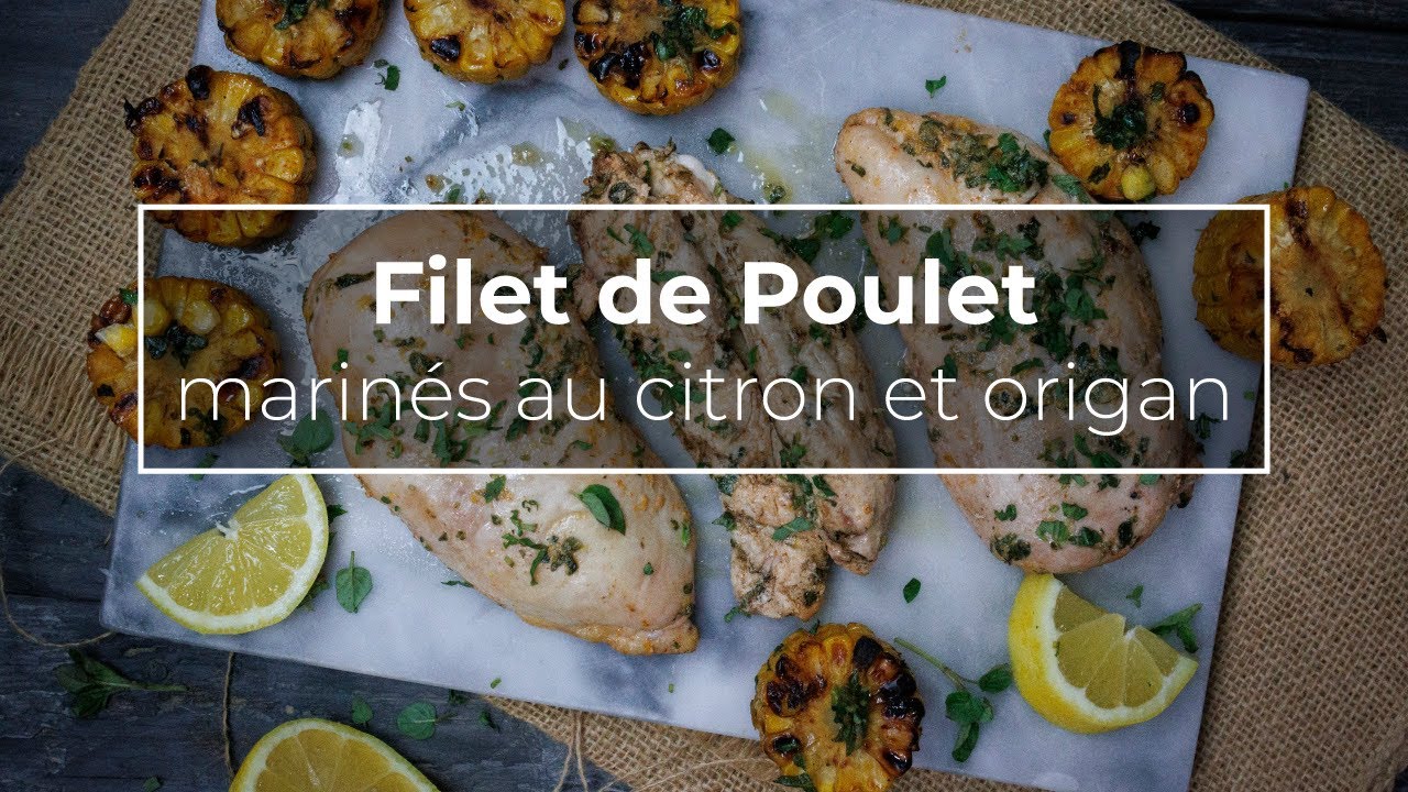 Recette - Blancs de poulet à l'ail et au citron en vidéo 