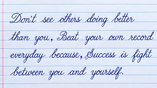 Beginners Handwriting Practice | Learn Cursive Writing | Improve English Handwriting 