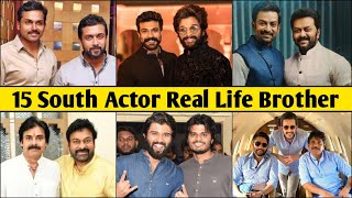 video thumbnail for: 15 South Indian Actors Who Are Real Life Brothers 2022 | Ram Charan, Allu Arjun, Suriya, Jr NTR