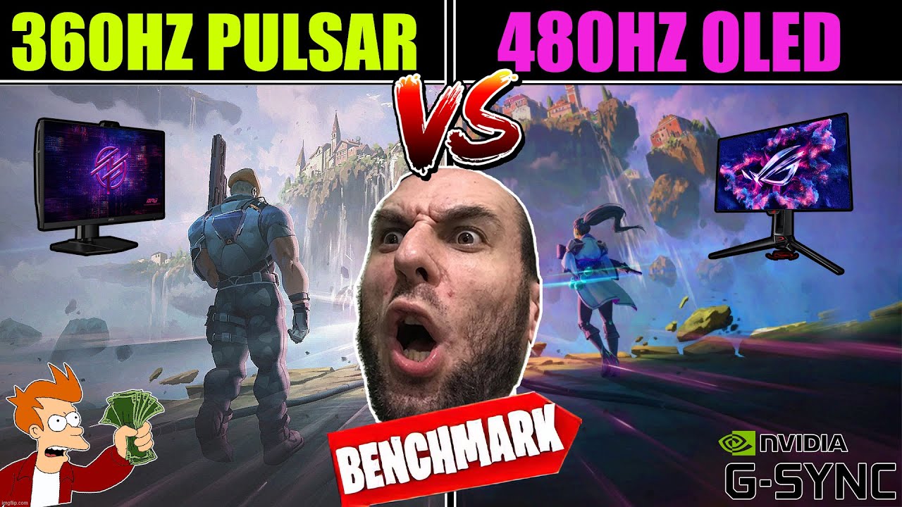 🛑 Nvidia Pulsar VS OLED.  Esports Benchmark 😱