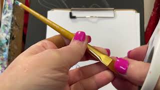Learn to cut your own rake brush!  #techniques #paintbrushes #acrylicpainter #artist