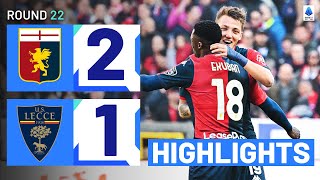 GENOA-LECCE 2-1 | HIGHLIGHTS | Genoa strikers shine in heroic comeback | Serie A 2023/24