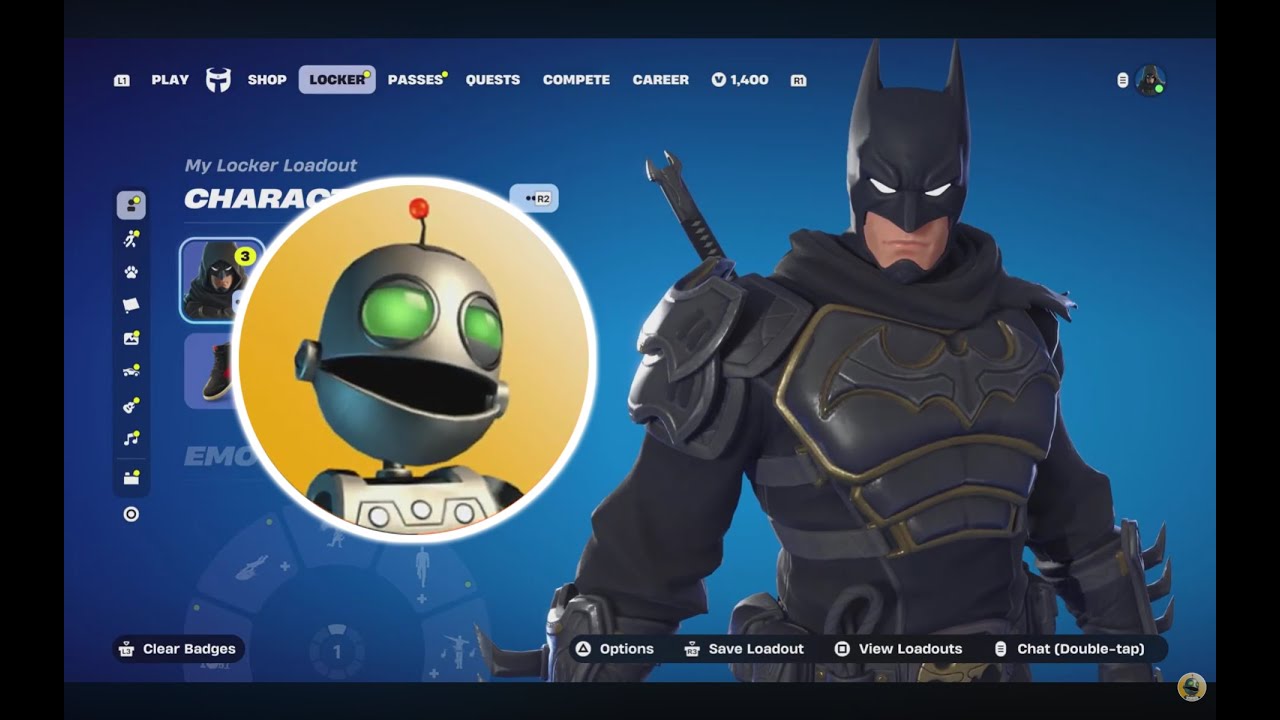 FORTNITE NINJA KNIGHT BATMAN SKIN REVIEW AND GAMEPLAY (PS5 PRO) 2026