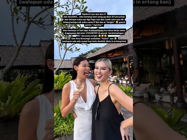 #PatriciaGouw bertemu #AGNEZMO di Bali class=