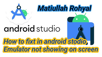 How to fix Android studio Emulator showing in taskbar but not showing on screen #android_studio