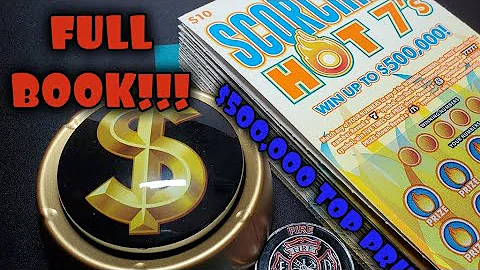Full Book Of The $10 Scorching Hot 7's | NJ Lottery