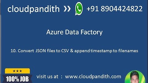 Azure Data Factory || Get File Names from Folder Dynamically in Azure Data Factory || JSON to CSV