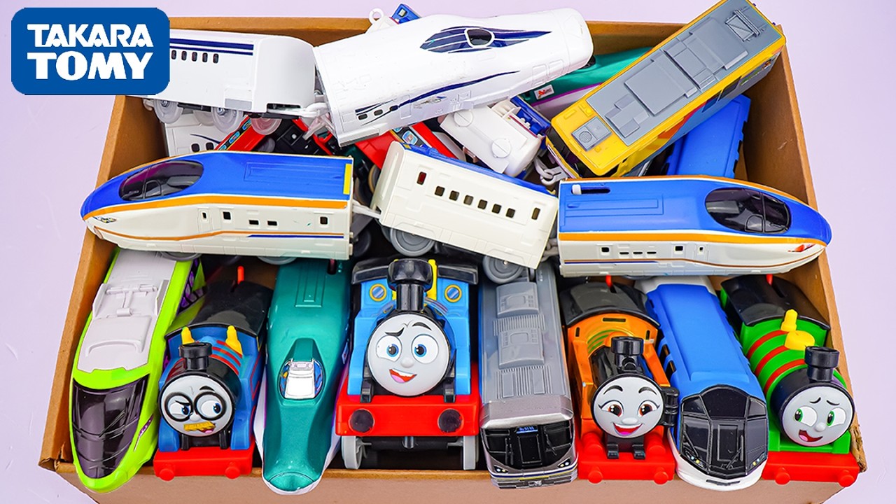 新幹線やおもちゃの電車を正しい車両につなげて、レールの上を走らせよう！北陸E7系・S-17系・パーシー電池駆動機関車