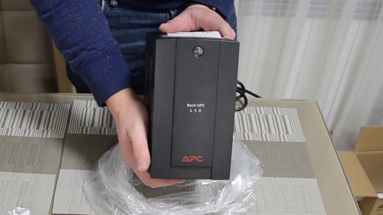 Распаковка APC Back-UPS 650W из Rozetka