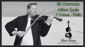 Bb Harmonic Minor Scale - 1 Octave | Violin