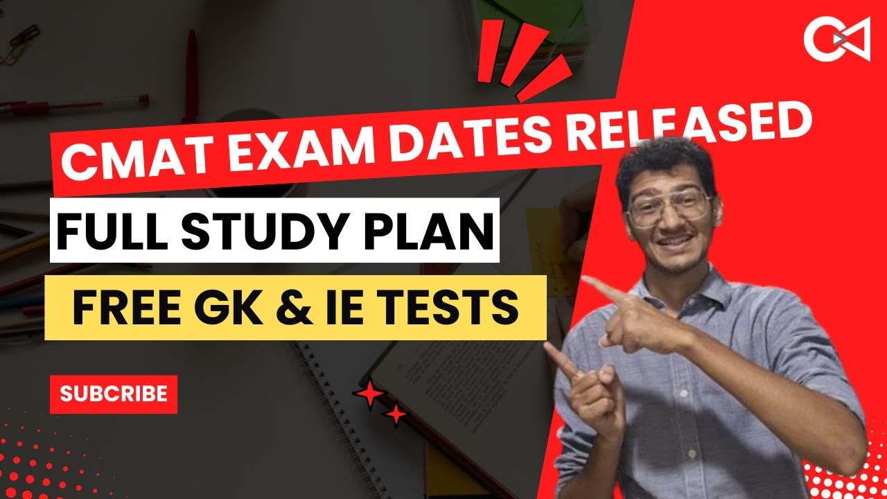 CMAT 2024 How to Cover Full Portion Daily Study Plan Free Material