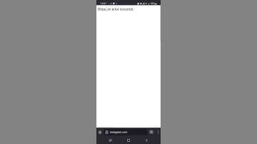 Oops, an error occurred.  Instagram Server filed