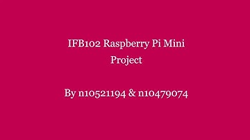 RaspberryPi IFB102