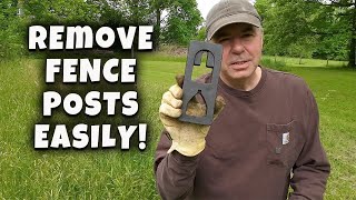 Removing hundreds of T-posts! Kubota B2601 Compact Tractor - MCG video #211
