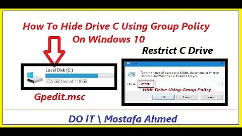 How To Hide Drive C  From Other Local Users On Same Pc On Windows 10