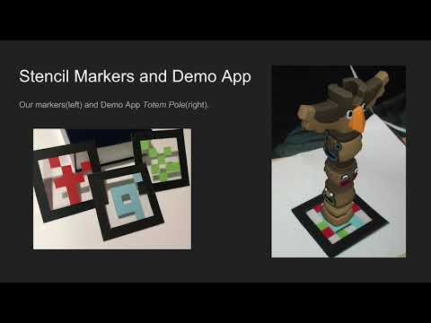 Stencil Marker: Designing Partially Transparent Markers for Stacking Augmented Reality Objects