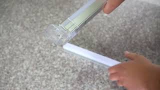 Hexagon LED lights installation process