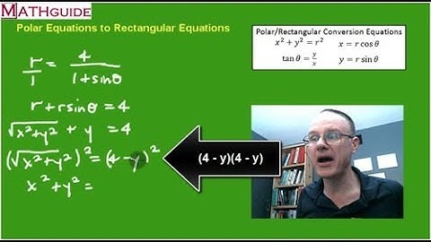 Polar Equations To Rectangular Equations