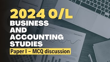 2024 O/L paper I MCQ discussion | Business and Accounting Studies