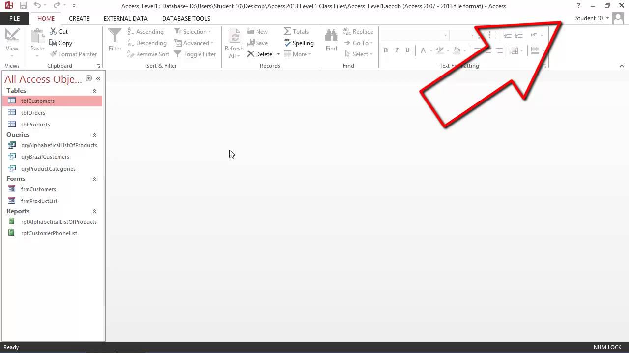 Microsoft Access 2013