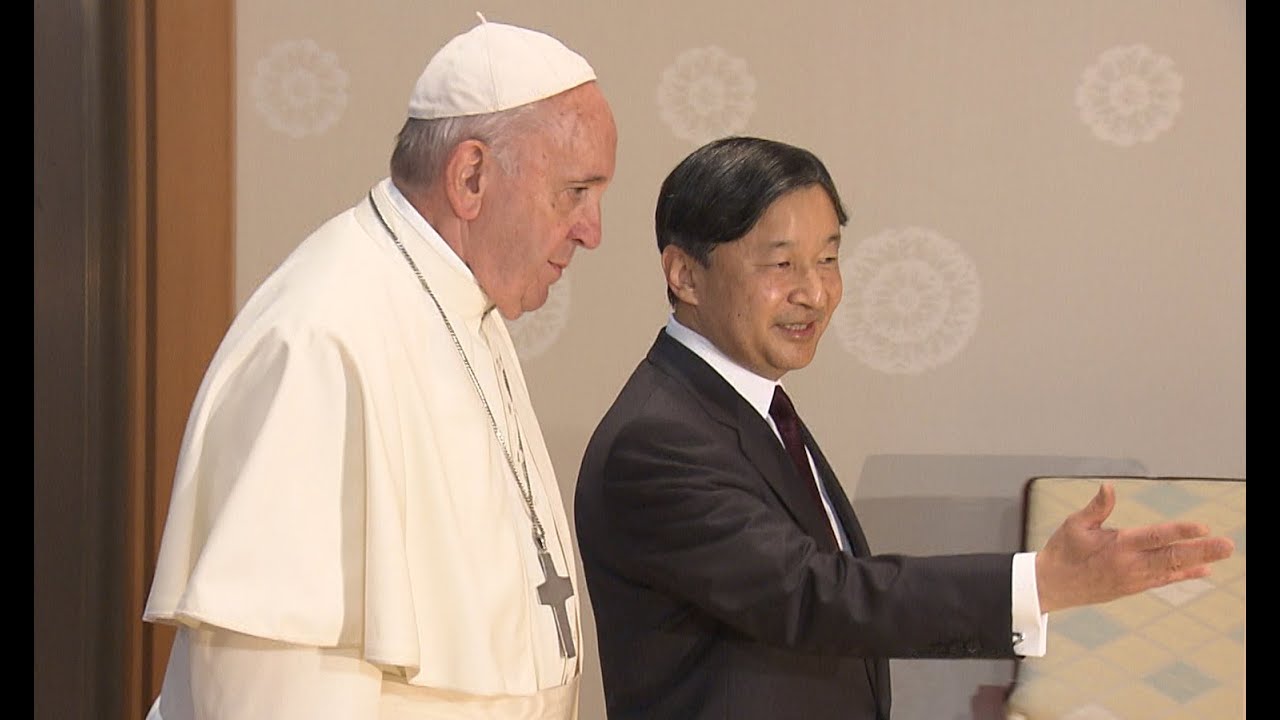 天皇陛下、ローマ教皇と会見 スペイン語で「ようこそ」：ニュース動画