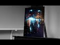 Painting a Reflective Rainy City Road with Acrylics - Paint with Ryan