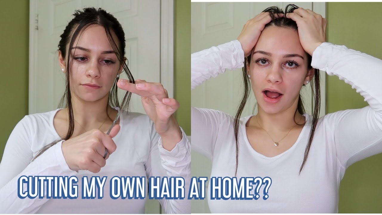 CUTTING HAIR AT HOME FOR FIRST TIME! - YouTube