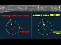 Autocad Circle Center point not show | #circle_center_point