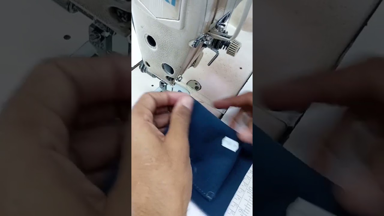 Single needle Lock-stitch machine working