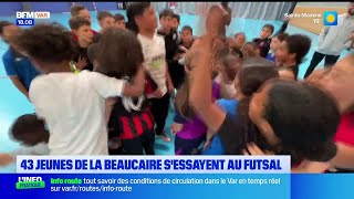 Un Entraînement Avec Les Pros Du Toulon Elite Futsal Pour Ces Enfants De Lassociation La Beaucaire