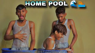 we made a dram water 🌊 pool 🏊🥽in the room 🏡 | sheikh yt