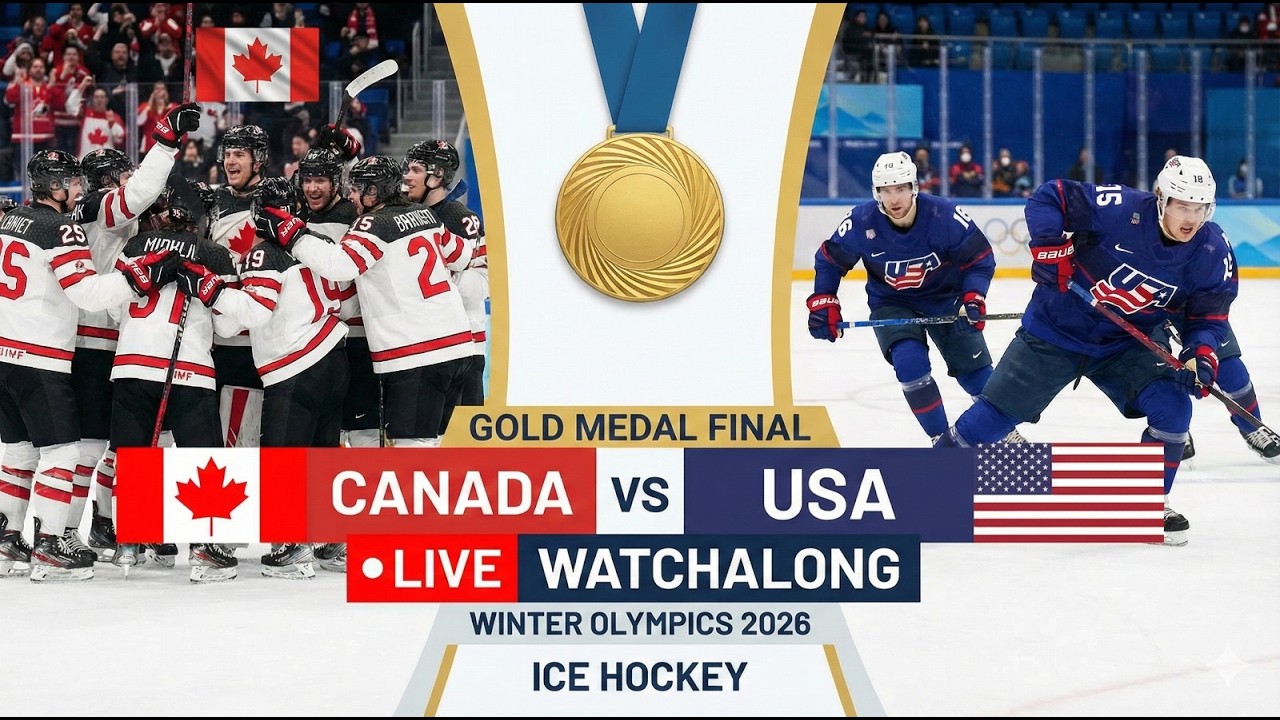 Canada vs USA LIVE 🔴 Ice Hockey Gold Medal Final | Winter Olympics 2026 Watchalong