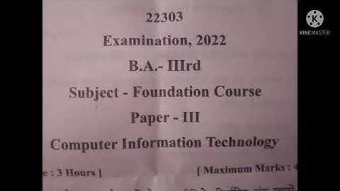 computer foundation course। final year। paper 2022 #shorts #inhindi #fc computer
