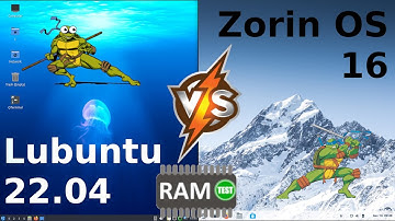 Lubuntu 22.04 vs Zorin OS 16: RAM Usage