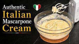 Italian Mascarpone Cream Recipe 🇮🇹 | Perfect for Tiramisu & Desserts Italian Mascarpone Cream Recipe 🇮🇹 | Perfect for Tiramisu & Desserts