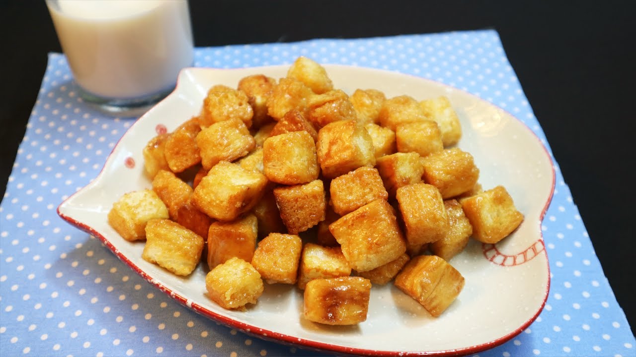 Caramel Bread Popcorn at home  [ASMR]
