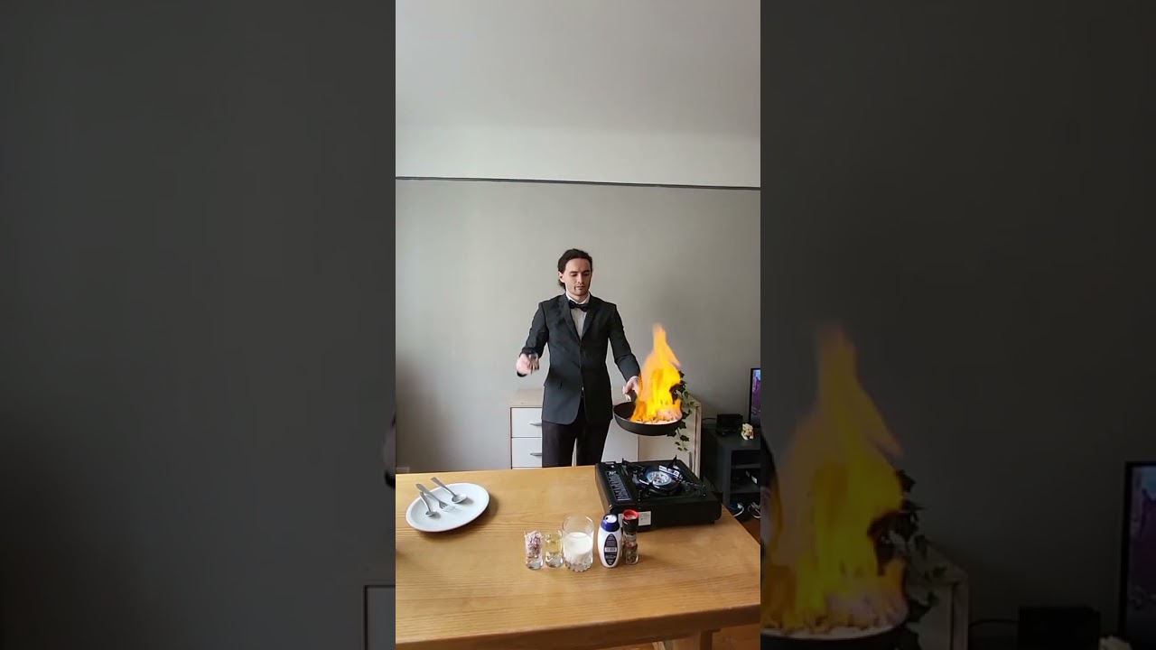 Flambage de crevette amoureuse