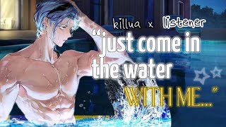 late night swim with killua ll killua x listener ll