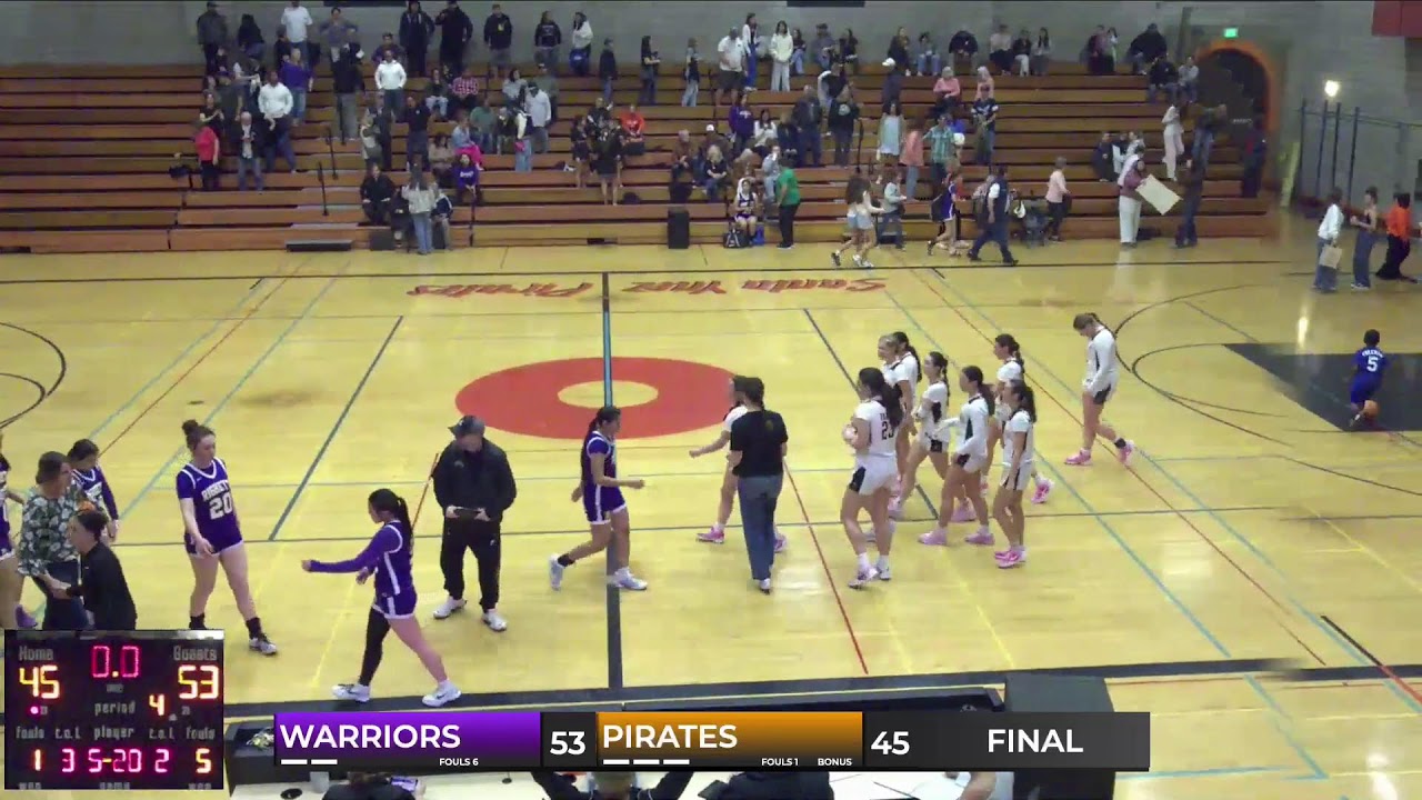 Santa Ynez Pirates vs Righetti High School Girls' Varsity Basketball