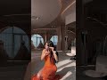 To order this orange dress DM reineecouture A sculpted strapless gown in vivid orange, featuring a