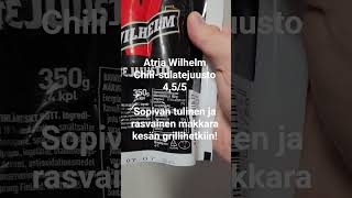 Arvostelu: Atria Wilhelm Chili-sulatejuusto makkara #arvostelu #testi