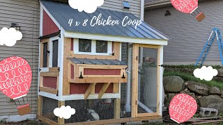 coop cozy chicken 4x8 build