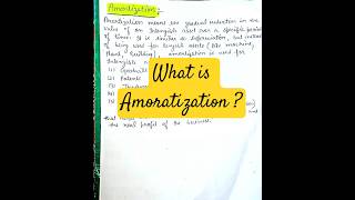 Learn what is Amortization !
