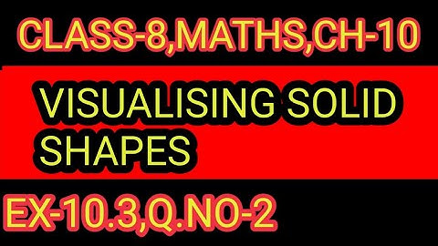 EX-10.3    ,Q.NO- 2 CHAPTER-10,CLASS-8-VISUALISING SOLID SHAPES,MATHS,NCERT,CBSE