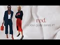 How to wear & style red | Colour guide series #1 | Capsule wardrobe