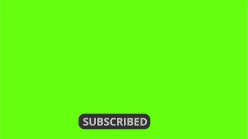 YouTube like subscribe bell icon buttons green screen l End Screen