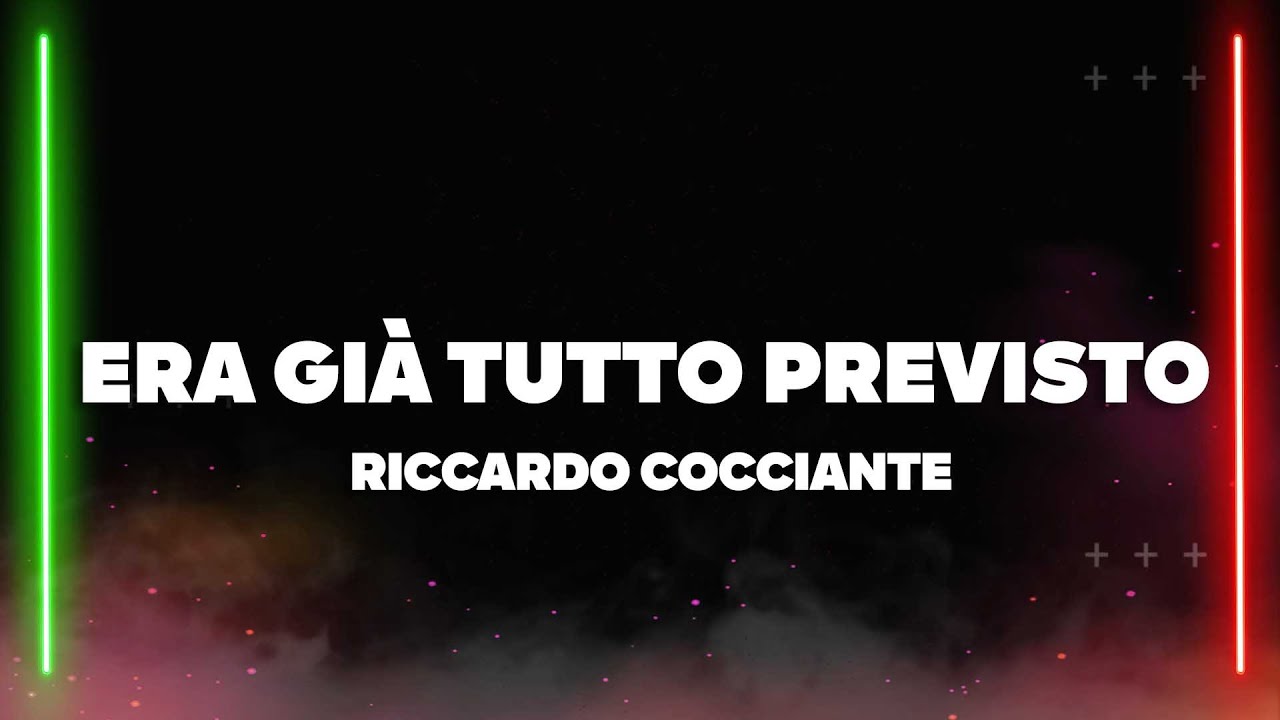 ascolta riccardo cocciante era già tutto previsto